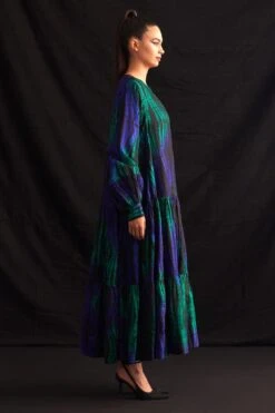 Amrich Mayra Handcrafted Shibori Dress 11 Amrich Mayra Handcrafted Shibori Dress -Echoo Clothing Shop 25923aml58 4 1