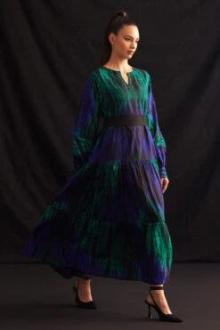 Amrich Mayra Handcrafted Shibori Dress 12 Amrich Mayra Handcrafted Shibori Dress -Echoo Clothing Shop 25923aml58 5 1