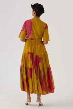 YAM Pink Poppies Tiered Dress 11 YAM Pink Poppies Tiered Dress -Echoo Clothing Shop 26623yam16 6