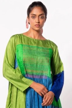 Injiri Ombre Shaded Green Midi Dress -Echoo Clothing Shop 267injri13 4