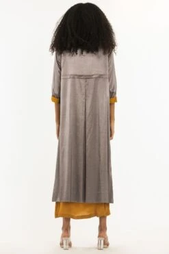 Three Greige Reversible Jacket With A Dress -Echoo Clothing Shop 2710thr7 5