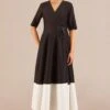 AMPM Alizeh Intense Black Chanderi Dress 1 AMPM Alizeh Intense Black Chanderi Dress -Echoo Clothing Shop 271223am4 1