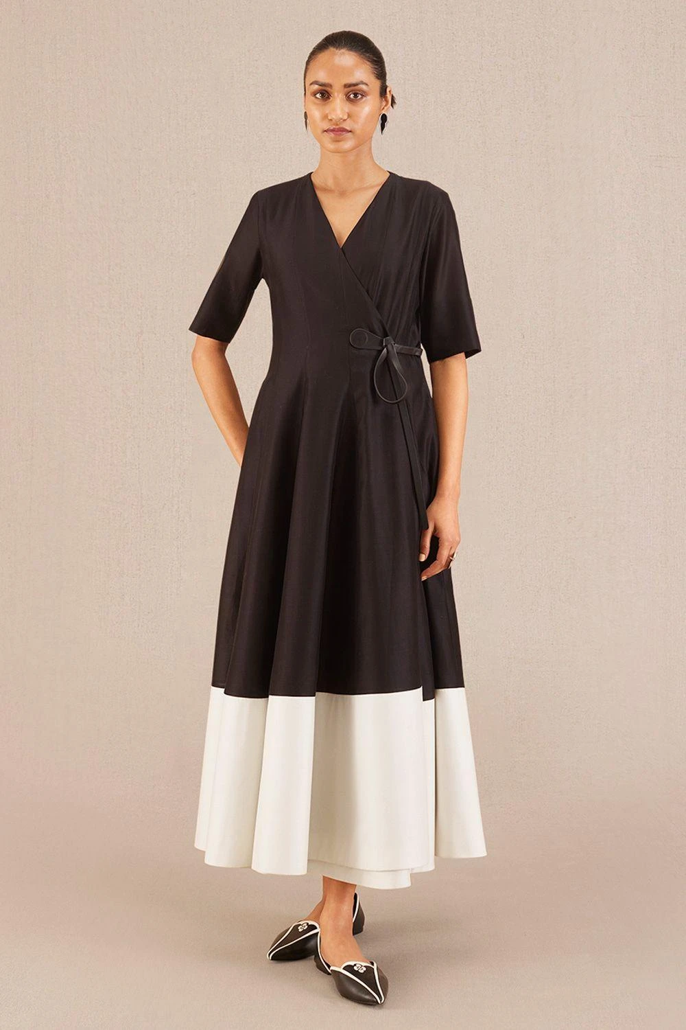 AMPM Alizeh Intense Black Chanderi Dress 3 AMPM Alizeh Intense Black Chanderi Dress