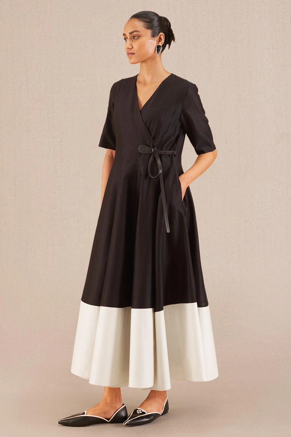 AMPM Alizeh Intense Black Chanderi Dress 4 AMPM Alizeh Intense Black Chanderi Dress - Image 2