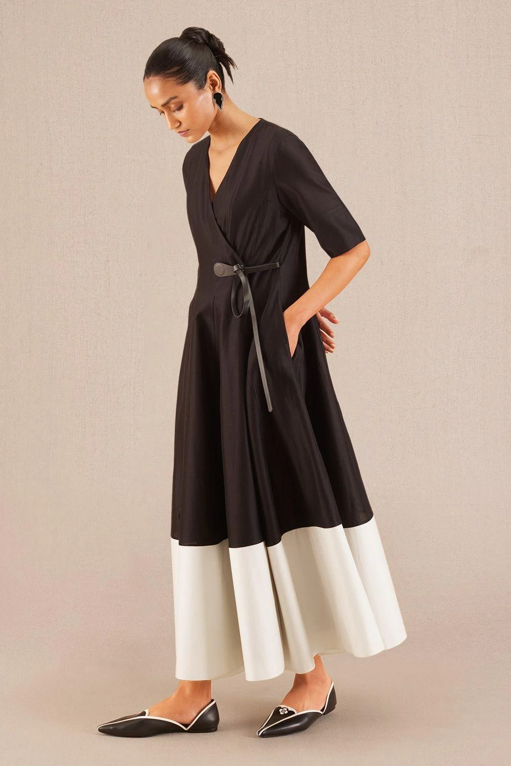 AMPM Alizeh Intense Black Chanderi Dress 5 AMPM Alizeh Intense Black Chanderi Dress - Image 3