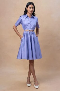 GRAINE Iris Lavender Rope Dress