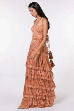 Nikita Mhaisalkar Tribal Print Sheeted Maxi Dress -Echoo Clothing Shop 284nm18 2