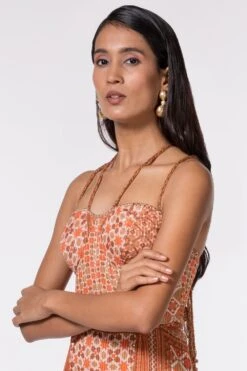 Nikita Mhaisalkar Tribal Print Sheeted Maxi Dress -Echoo Clothing Shop 284nm18 4