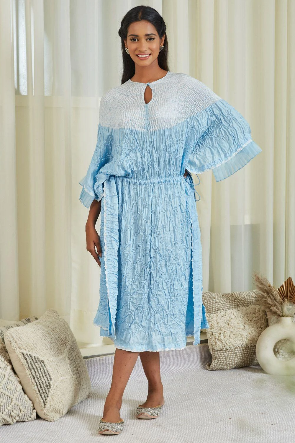 Twenty Nine Blue Shibori Bandhani Dress 3 Twenty Nine Blue Shibori Bandhani Dress