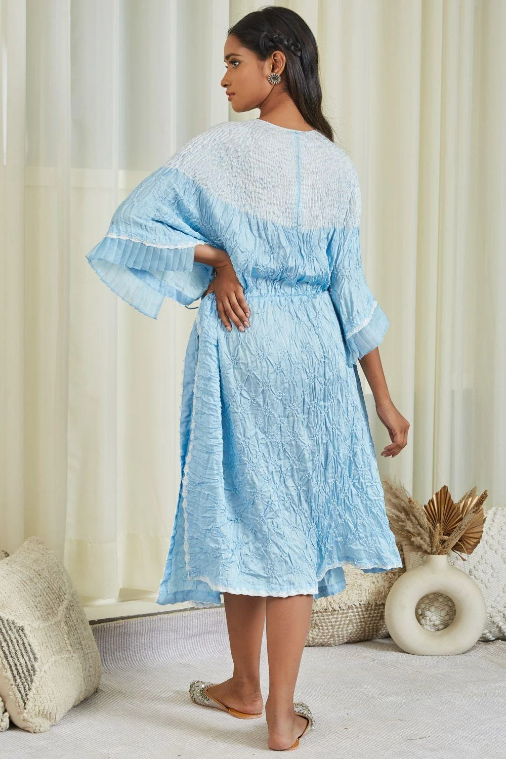 Twenty Nine Blue Shibori Bandhani Dress 6 Twenty Nine Blue Shibori Bandhani Dress - Image 4