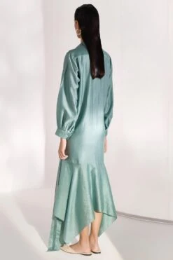 Twinkle Hanspal Handloom Chanderi Layered Dress With Tie-up 11 Twinkle Hanspal Handloom Chanderi Layered Dress With Tie-up -Echoo Clothing Shop 29th22 5