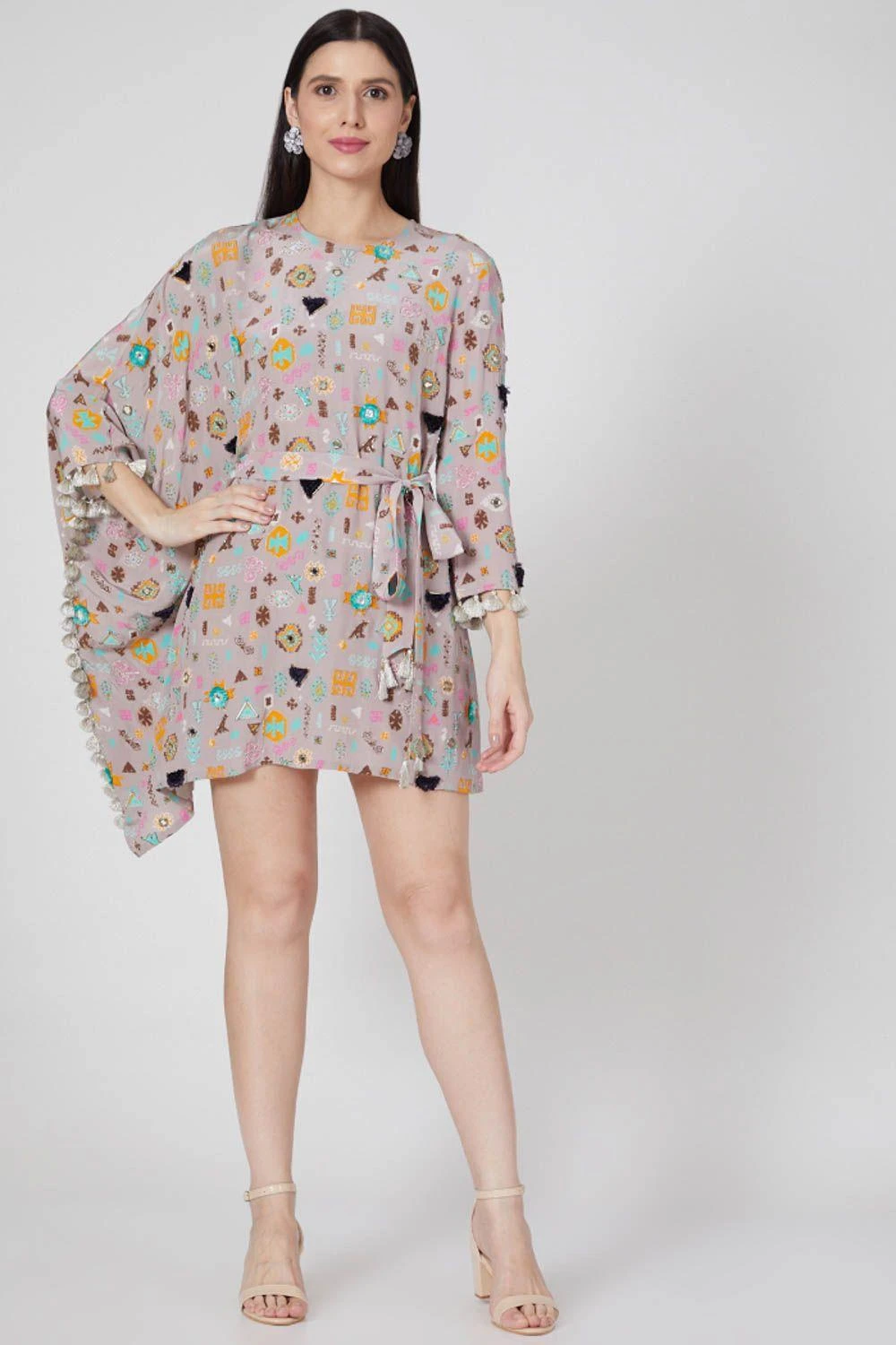 PS Pret By Payal Singhal Lavender Embroidered Kaftan Style Dress 3 PS Pret By Payal Singhal Lavender Embroidered Kaftan Style Dress