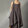 Chola Gray Sleeveless Deconstructed Dress