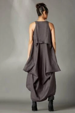 Chola Gray Sleeveless Deconstructed Dress -Echoo Clothing Shop 41023ca3 3