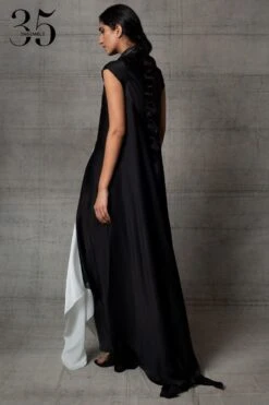Amit Aggarwal Black & White Metallic Dress -Echoo Clothing Shop 410am13 7