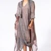 Bodhi Tree Grey & Pink Cowl Drape Dress & Jacket 1 Bodhi Tree Grey & Pink Cowl Drape Dress & Jacket -Echoo Clothing Shop 410bt5 1