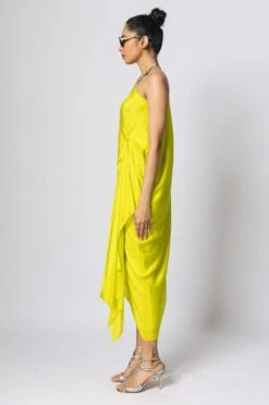 REIK Lime Green Mimosa Dress With A Moulin Shirt -Echoo Clothing Shop 412rpf20 4