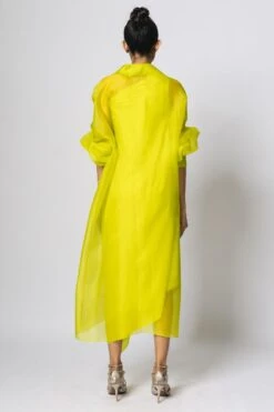 REIK Lime Green Mimosa Dress With A Moulin Shirt -Echoo Clothing Shop 412rpf20 6