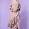 Aikeyah Grey Embroidered Layered Dress -Echoo Clothing Shop 42aik12 1