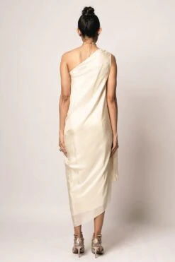 REIK Ivory Mimosa Draped Dress Set -Echoo Clothing Shop 477673 7