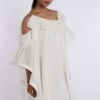 Gauri & Nainika Ivory Cold Shoulder Dress 1 Gauri & Nainika Ivory Cold Shoulder Dress -Echoo Clothing Shop 4 2