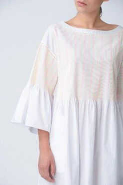 Rajesh Pratap Singh Khuri Peplum Dress With Fluorescent Stitch Detail -Echoo Clothing Shop 4fl 88 3