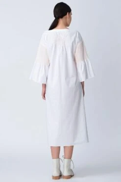 Rajesh Pratap Singh Khuri Peplum Dress With Fluorescent Stitch Detail -Echoo Clothing Shop 4fl 88 4