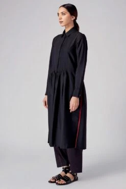 Rajesh Pratap Singh Black Pintuck Midi Dress 10 Rajesh Pratap Singh Black Pintuck Midi Dress -Echoo Clothing Shop 4sc 174kta 3
