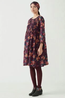 Payal Pratap Aubergine Round Neck Tunic Dress -Echoo Clothing Shop 4vr 76 3