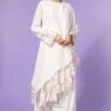 Aikeyah White Embroidered Layered Dress -Echoo Clothing Shop 511ak06 1