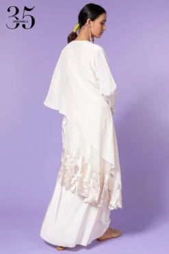 Aikeyah White Embroidered Layered Dress 11 Aikeyah White Embroidered Layered Dress -Echoo Clothing Shop 511ak06 5