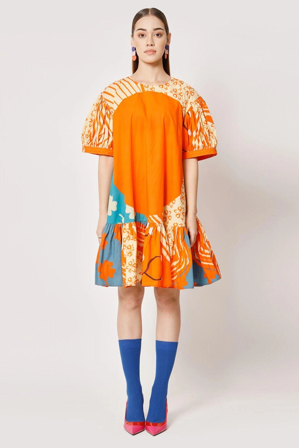 Two Point Two Orange Aiko A-line Dress 3 Two Point Two Orange Aiko A-line Dress