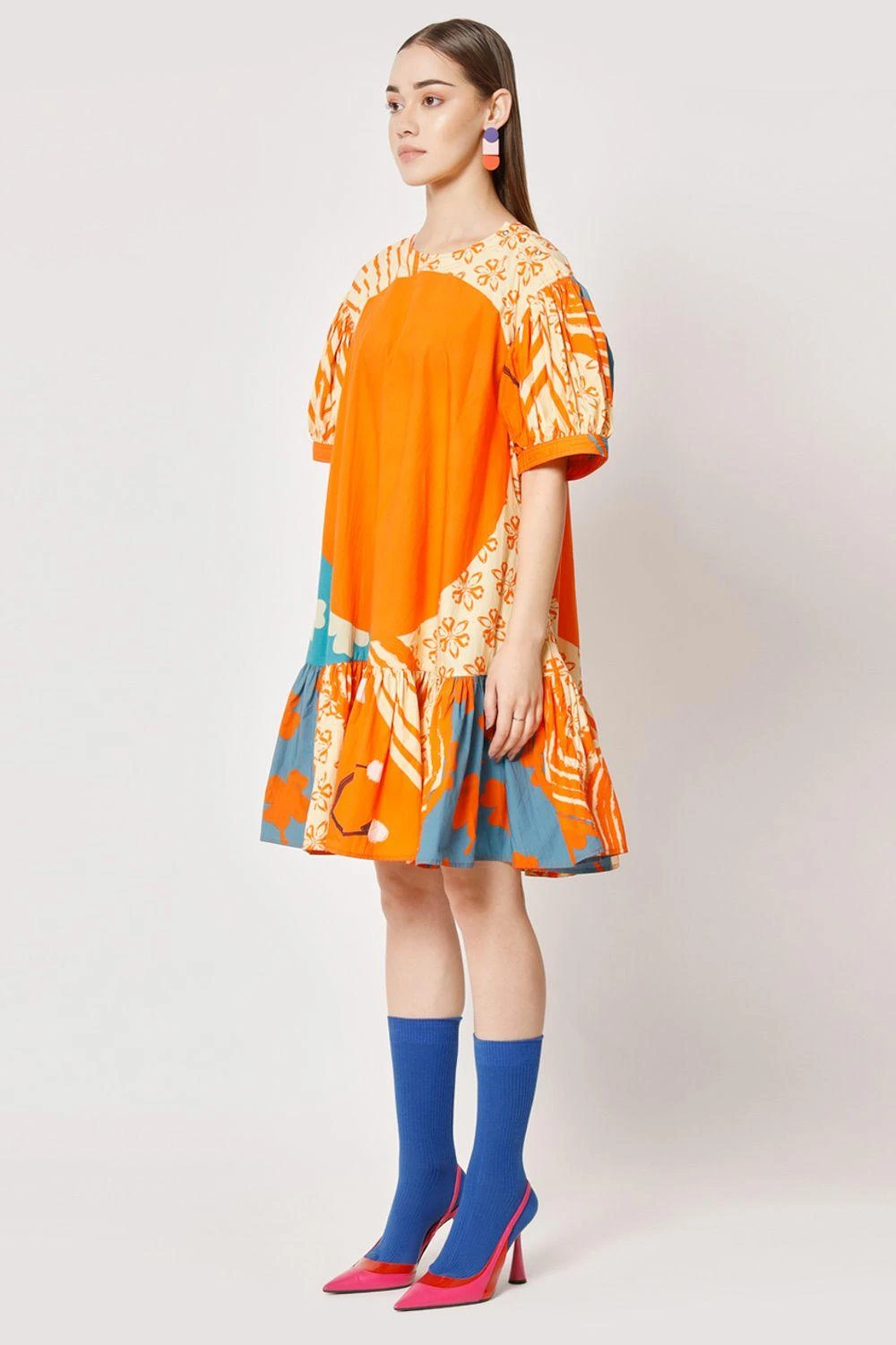 Two Point Two Orange Aiko A-line Dress 4 Two Point Two Orange Aiko A-line Dress - Image 2