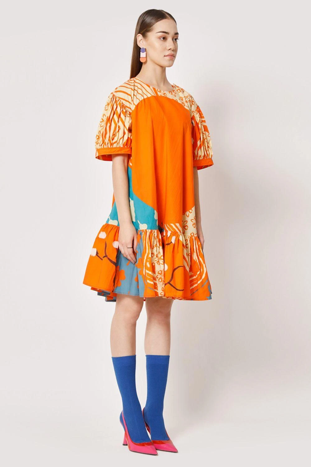 Two Point Two Orange Aiko A-line Dress 7 Two Point Two Orange Aiko A-line Dress - Image 5