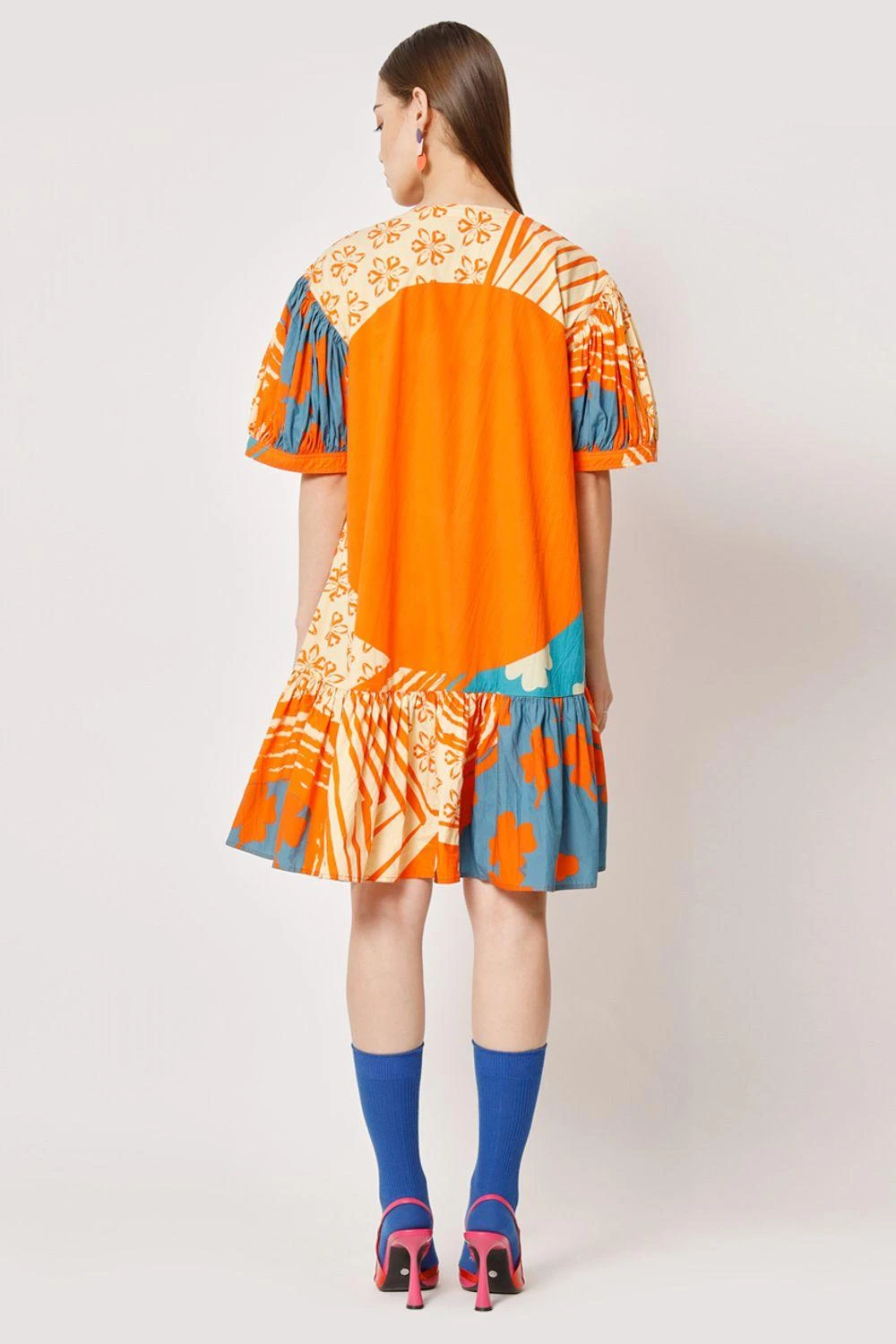 Two Point Two Orange Aiko A-line Dress 9 Two Point Two Orange Aiko A-line Dress - Image 7