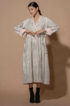 Stoique Oregano Overlap Dress