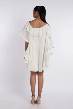 Gauri & Nainika Ivory Cold Shoulder Dress -Echoo Clothing Shop 5 2