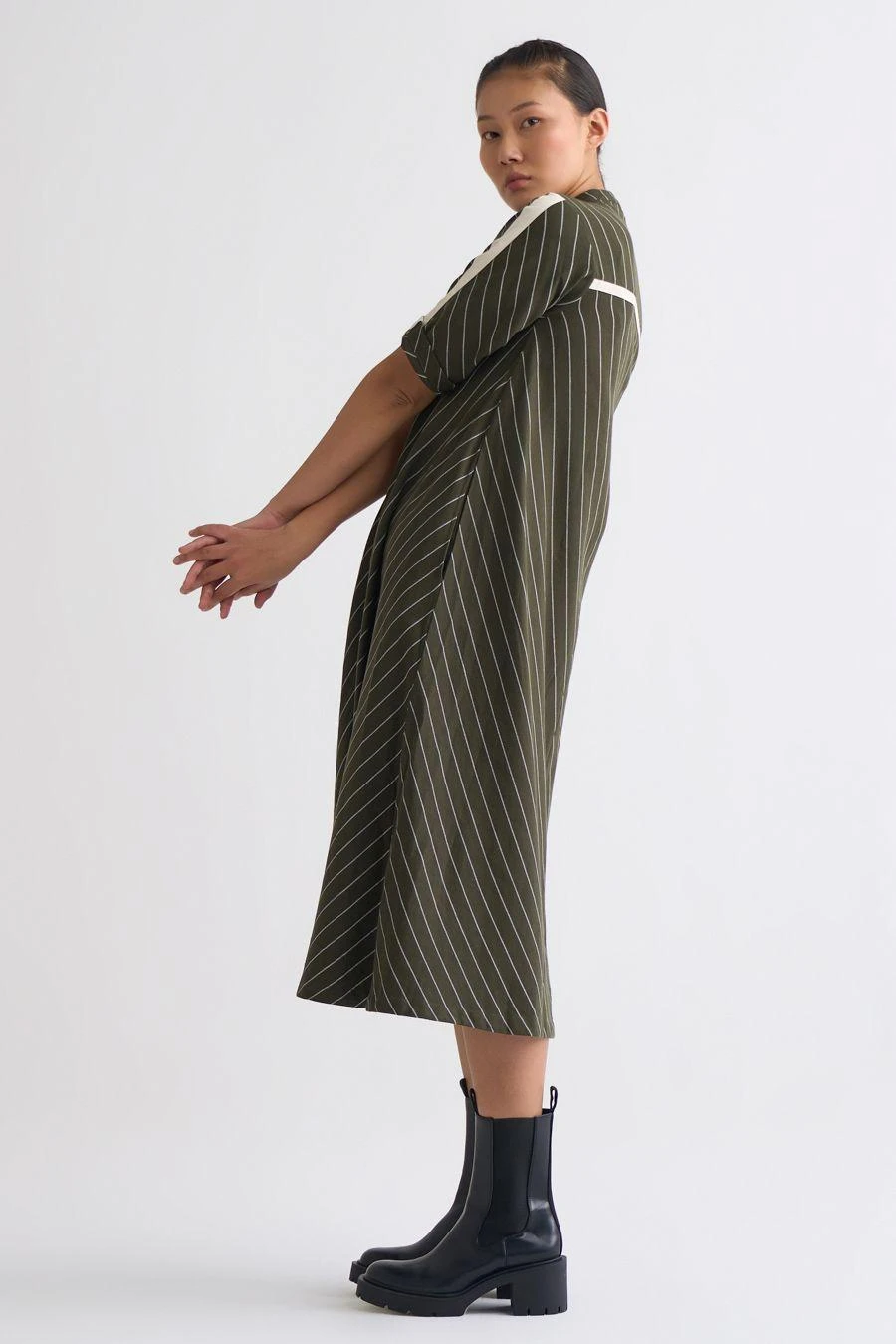 Three Olive Trench Jacket With An A-line Dress 4 Three Olive Trench Jacket With An A-line Dress - Image 2