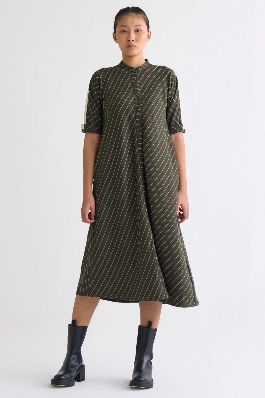 Three Olive Trench Jacket With An A-line Dress 6 Three Olive Trench Jacket With An A-line Dress - Image 4