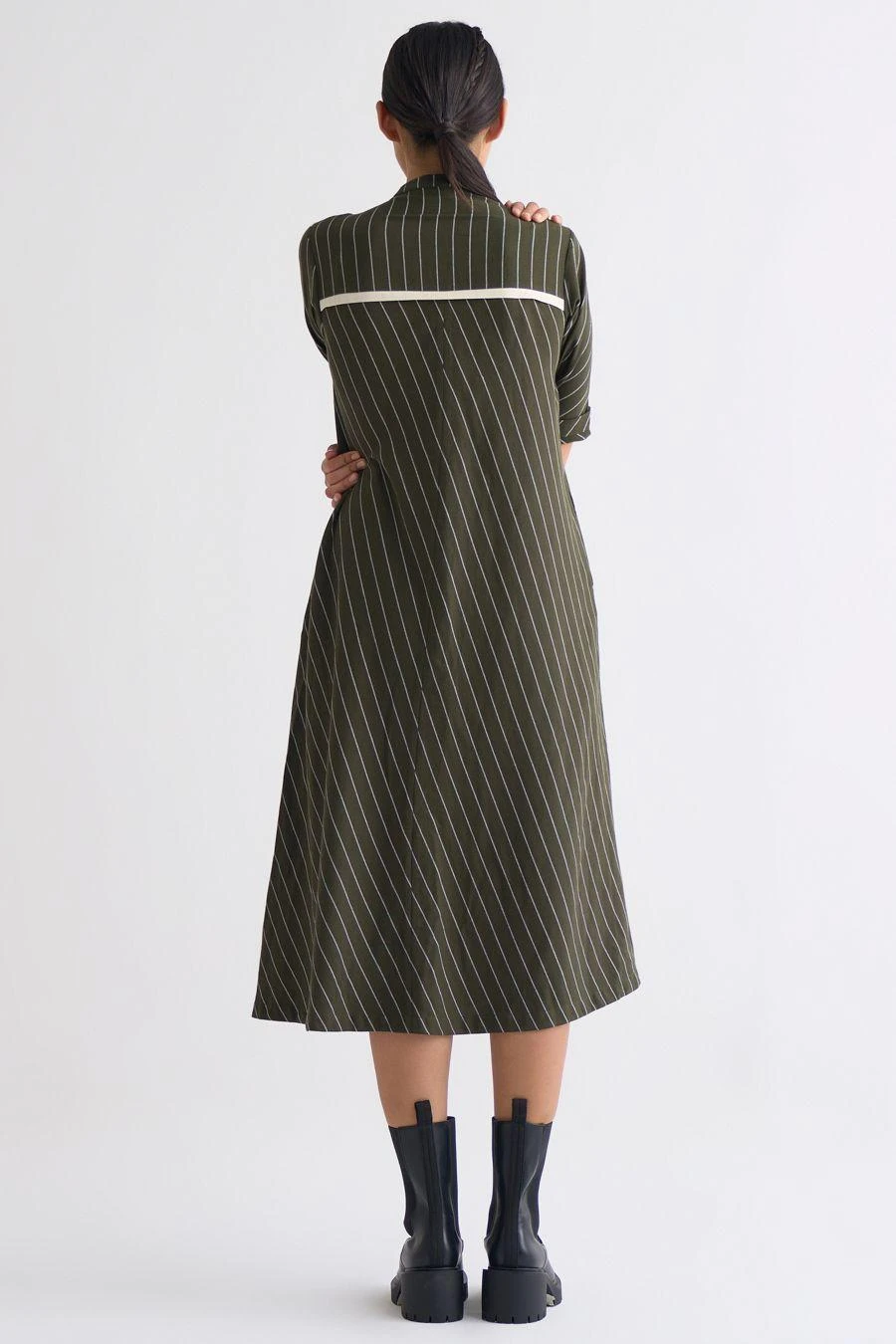 Three Olive Trench Jacket With An A-line Dress 10 Three Olive Trench Jacket With An A-line Dress - Image 8