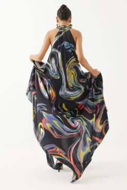 Studio RIGU Black Galaxy Halter Dress -Echoo Clothing Shop 61srv9 3