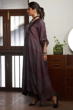 Bodhi Tree Wine Double Layered Kaftan Dress 8 Bodhi Tree Wine Double Layered Kaftan Dress -Echoo Clothing Shop 62bt9 3