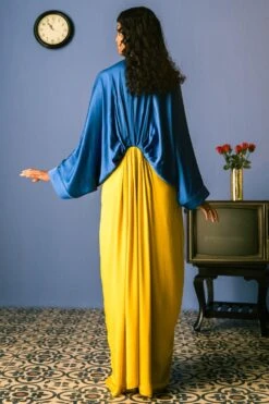 Studio RIGU Clarendon Half & Half Long Dress -Echoo Clothing Shop 64sr32 3