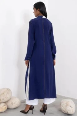 Corpora Studio Navy Blue Scarfed Silk Dress -Echoo Clothing Shop 75cs4 4