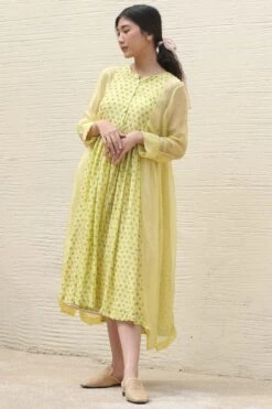 Baju Green Floral Embroidered Dress 7 Baju Green Floral Embroidered Dress -Echoo Clothing Shop 88baju5 3
