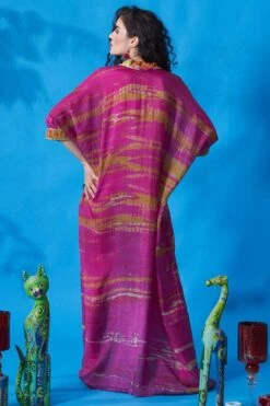 CAPISVIRLEO Purple Pleated Kaftan Dress 10 CAPISVIRLEO Purple Pleated Kaftan Dress -Echoo Clothing Shop 88cap11 5