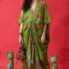 CAPISVIRLEO Green Kaftan Dress 1 CAPISVIRLEO Green Kaftan Dress -Echoo Clothing Shop 88cap18 1