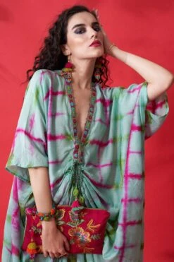 CAPISVIRLEO Mint Green Kaftan Dress -Echoo Clothing Shop 88cap19 4