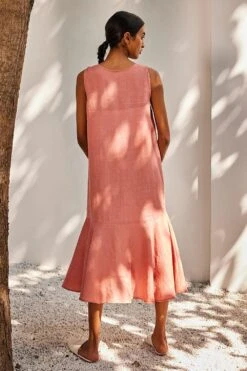 Khara Kapas Soft Gaze Midi Dress 7 Khara Kapas Soft Gaze Midi Dress -Echoo Clothing Shop 91023kk14 3