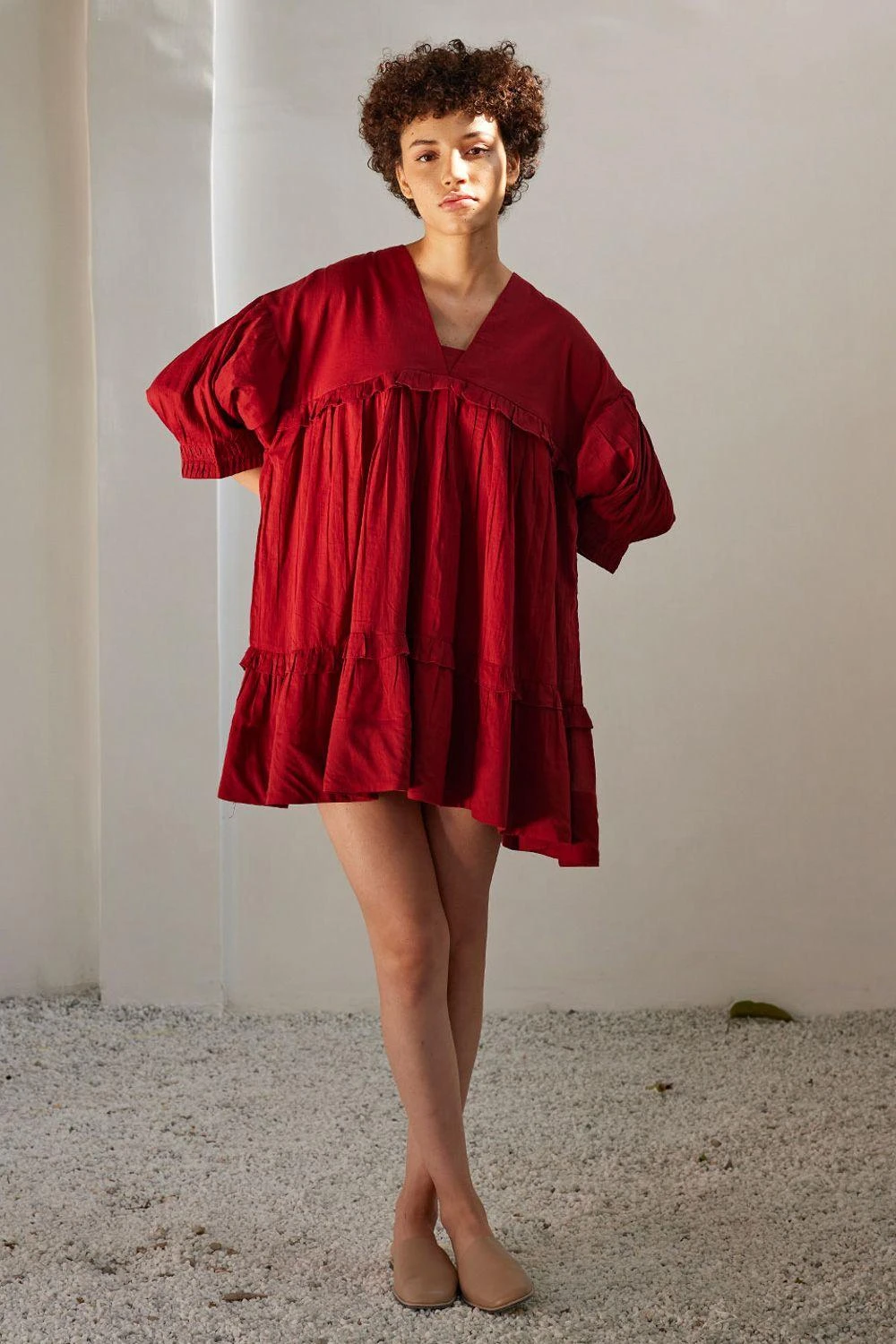 Khara Kapas Crimson Love Dress 4 Khara Kapas Crimson Love Dress - Image 2